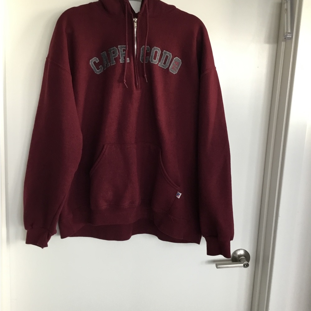 Cape Cod Russell Athletic Red /Maroon Hoodie Sweatshirt Size XL $35 - Picture 11 of 12